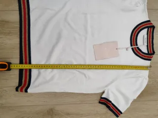 T shirt I BLUES bianco con righe