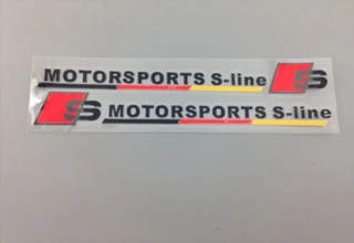 PEGATINA VINILO MOTORSPORTS S LINE AUDI m_756