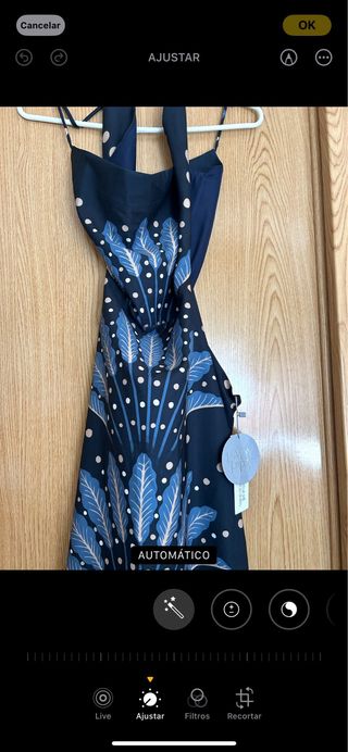 Vestido de fiesta azul talla M