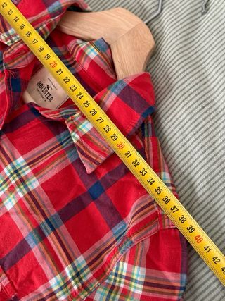 Camisa Hollister cuadros roja