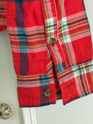 Camisa Hollister cuadros roja