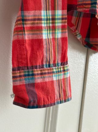 Camisa Hollister cuadros roja