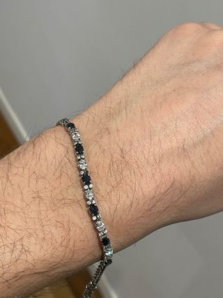 Pulsera Riviere/Espiga Plata Vintage