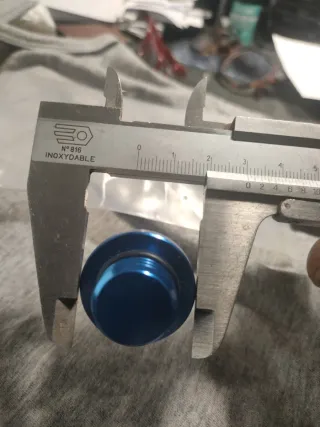 Tappo olio motore blu moto