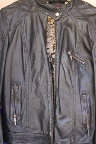 Chaqueta Piel Negra Oakwood Talla M