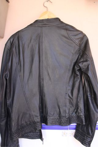 Chaqueta Piel Negra Oakwood Talla M