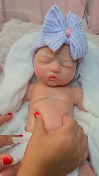 Muñeca Reborn Silicona Completa Bebé