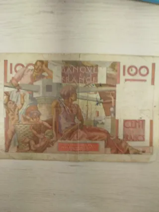 Billete 100 Francos circulados