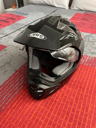 Casco Moto JEB'S Enduro/Motocross Negro