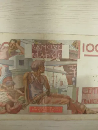 Billete 100 Francos Franceses 1946 circulado
