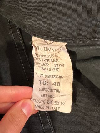 Million&Man jeans strappati neri streetwear tg48