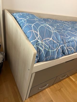 Cama nido 90cm con cajones