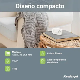 Detector Monóxido Carbono FireAngel FA6813