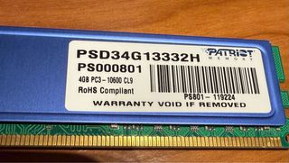 Patriot 4GB DDR3 1333MHz RAM
