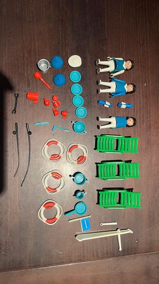 Playmobil: Camión bomberos, yate y excavadora