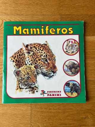 Lote 6 álbumes de cromos animales antiguos