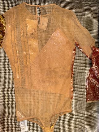 Body Elisabetta Franchi - Oro e Rosa Cipria