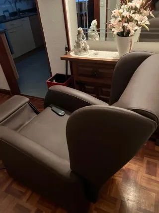 Sillón relax eléctrico piel