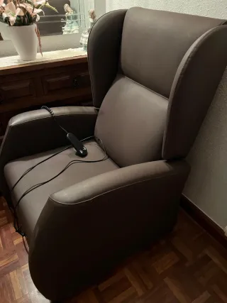 Sillón relax eléctrico piel