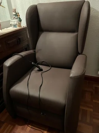 Sillón relax eléctrico piel