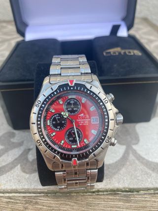 Reloj Lotus Cronógrafo Rojo