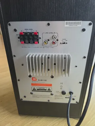 Subwoofer JBL Negro/Plata