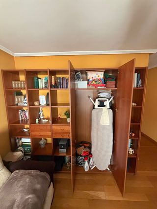 Mueble Estantería con Armario Madera
