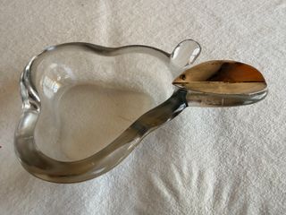 Cenicero / Vacíabolsillos Cristal y Plata