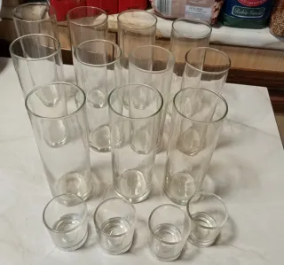 6 Vasos Altos Cristal