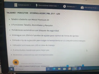 Taladro a batería stayer ( batería no incluida)