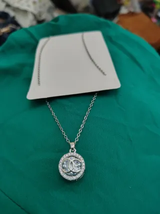 Collar Chanel Plata 44cm