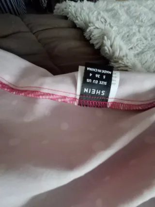 Falda larga verano lunares rosa