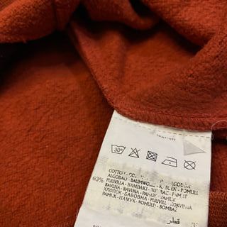 Sudadera Champion naranja con logo en relieve