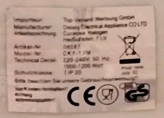 Horno Convección para Reborn