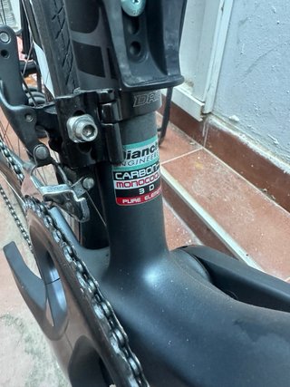 Bicicleta Bianchi de carretera con Instah 360 go3s