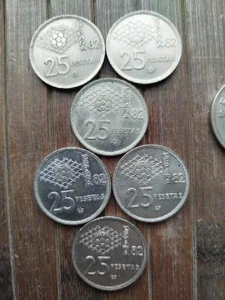 🇪🇸 Lote de Monedas del Mundial 82 España