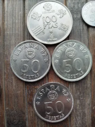 🇪🇸 Lote de Monedas del Mundial 82 España