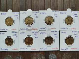 🇪🇸 Lote de Monedas del Mundial 82 España