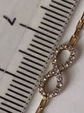 Pulsera Infinito Oro y Diamantes