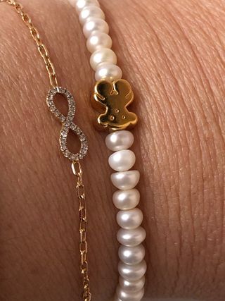 Pulsera Infinito Oro y Diamantes