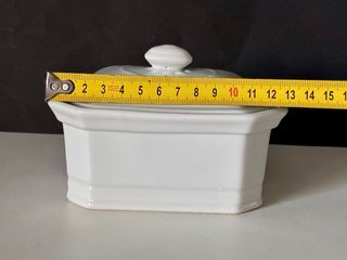 🇫🇷 Mantequillera porcelana blanca