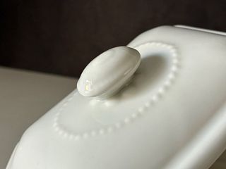 🇫🇷 Mantequillera porcelana blanca