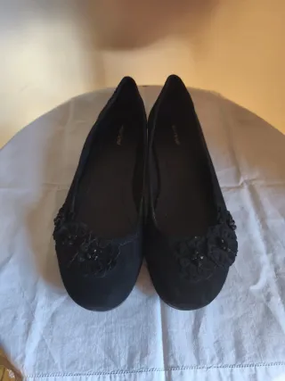 Zapatos Graceland negros con flores
