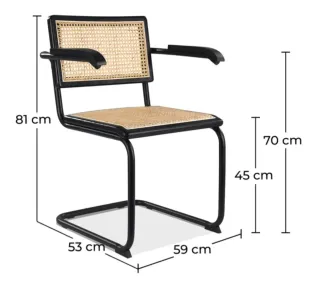 Sillas Cesca B64 Ratán MARCEL BREUER. 50€/ud.