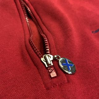 Sudadera Roja Media Cremallera