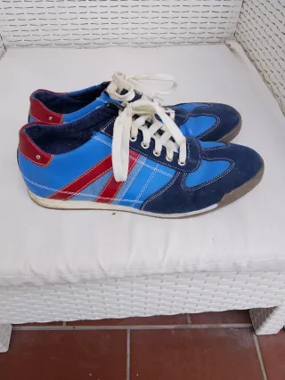 Scarpe uomo Mirafiori blu/rosse taglia 42