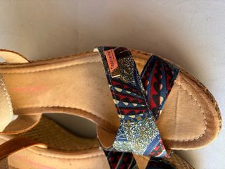 Sandalias cuña Les Tropéziennes multicolor