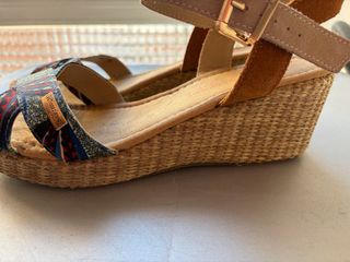 Sandalias cuña Les Tropéziennes multicolor