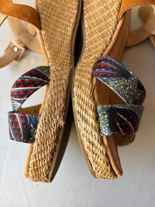 Sandalias cuña Les Tropéziennes multicolor