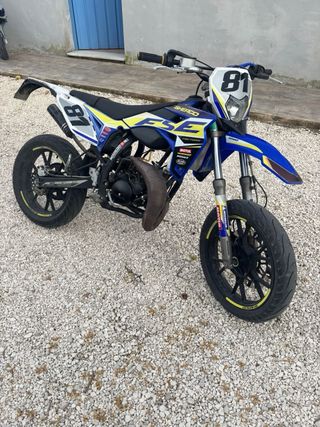 Sherco 50cc Motocross Azul/Blanco/Amarillo